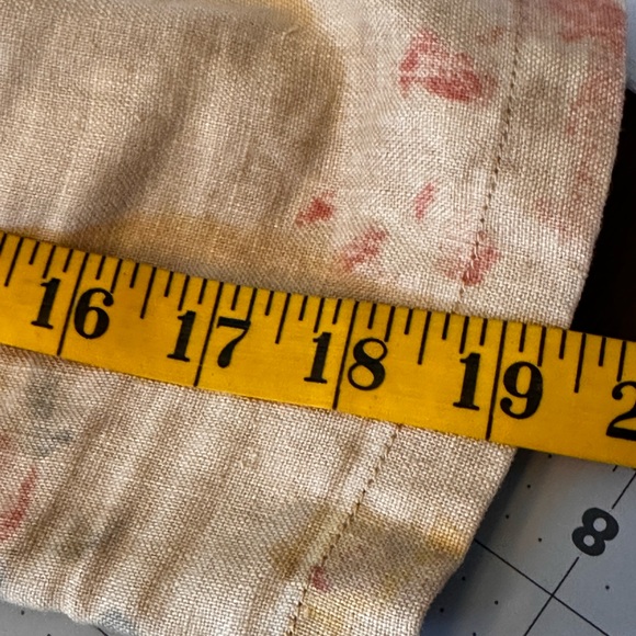 Lauren Ralph Lauren SZ Large VTGE 2000 Rare Linen beige floral knotted blazer - Picture 14 of 14